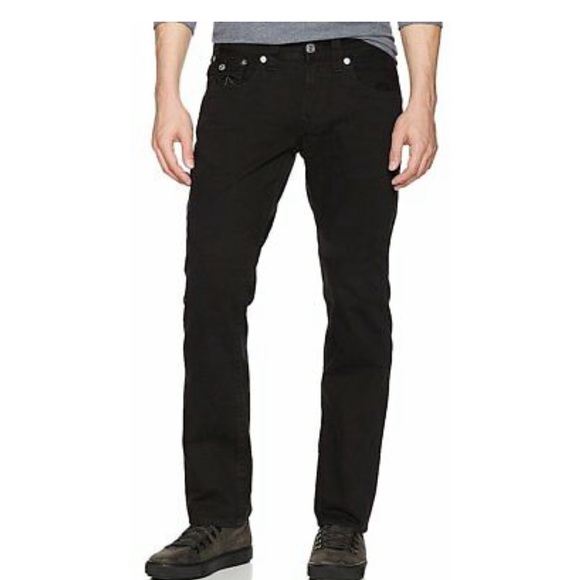 True Religion Other - True Religion Mens Straight With Flap Jet Black Jeans 29